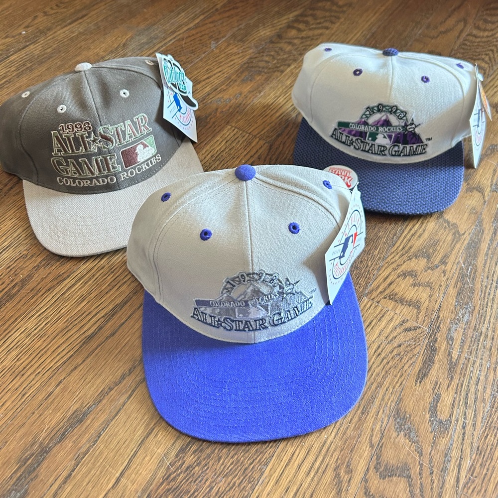 1998 MLB Colorado Rockies All Star Game adjustable hats